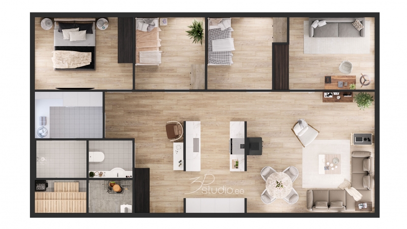 3D, visualización, imágenes, piso, plan, arquitectura, inmobiliaria, diseño de interiores